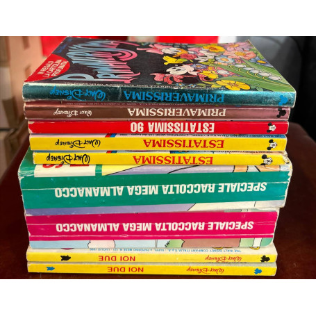 Lotto 9 fumetti vari Topolino (numeri e titoli in descrizione).