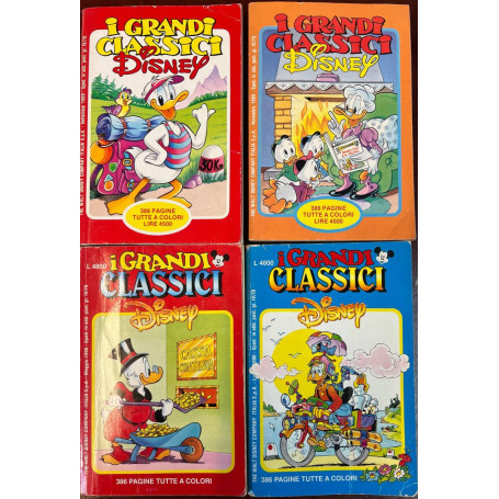 Lotto 4 fumetti I Grandi Classici Disney (n° 41-42-45-46).