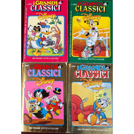 Lotto 4 fumetti I Grandi Classici Disney (da n° 47 a 50).