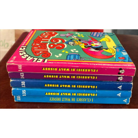 Lotto 5 fumetti I Classici di Walt Disney (n° 118-135-138-143-146).