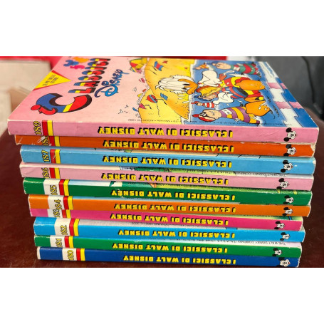 Lotto 10 fumetti I Classici di Walt Disney (da n° 180 a 189).