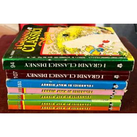 Lotto 7 fumetti I Classici di Walt Disney (n° 151-190-191-202-203) e I Grandi Classici Disney (n° 94-107).