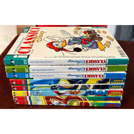 Lotto 8 fumetti I Classici Disney (n° 323-324-326-346-349-353-357-375).