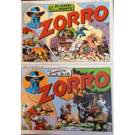 Zorro. Collana "Albo avventure" serie completa 13 albi. Ristampa anastatica.