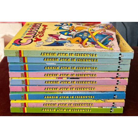 Lotto 9 fumetti I Classici di Walt Disney (n° 202-203-204-207-208-209-210-212-215).