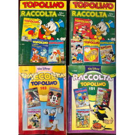 Lotto 4 fumetti Raccolta Topolino (n° 5-25-103-121).