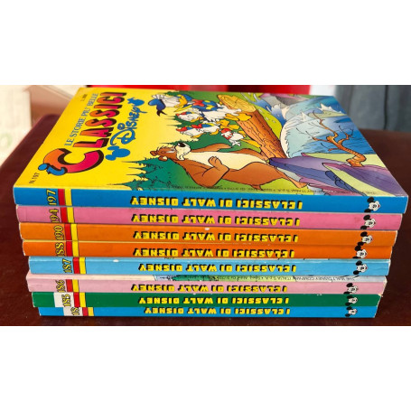 Lotto 8 fumetti I Classici Disney (n° 182-185-186-187-188-190-194-197).