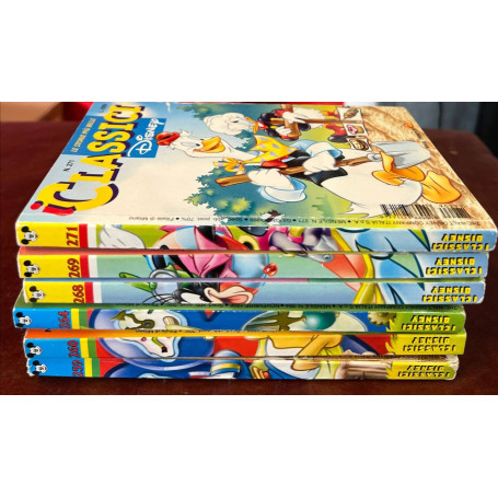 Lotto 6 fumetti I Classici Disney (n° 259-260-264-268-269-271).