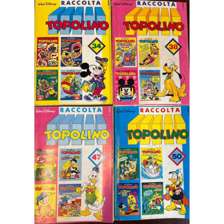 Lotto 4 volumi Raccolta Topolino (n° 34-38-47-50).
