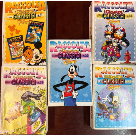 Lotto 5 volumi Raccolta I Grandi Classici Disney (n° 31-35-38-39-41).