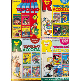 Lotto 4 volumi Raccolta Topolino (n° 51-57-58-62).