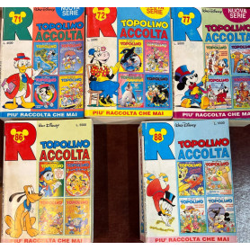 Lotto 5 volumi Raccolta Topolino (n° 71-72-77-81-86).