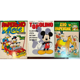 Lotto 3 fumetti vari Disney (titoli e numeri in descrizione).