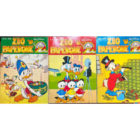 Lotto 3 fumetti Zio Paperone (n° 35-36-37).