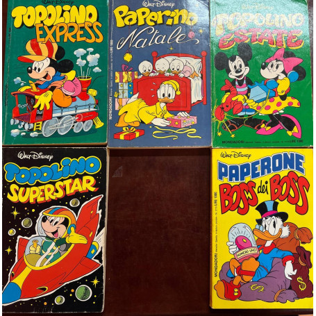 Lotto 5 fumetti I Classici di Walt Disney (n° 60-61-67-69-70).