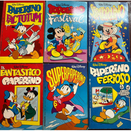 Lotto 6 fumetti I Classici di Walt Disney (n° 71-72-74-75-76-79).
