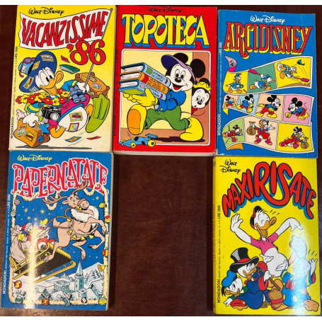 Lotto 5 fumetti I Classici di Walt Disney (n° 116-117-120-121-123).