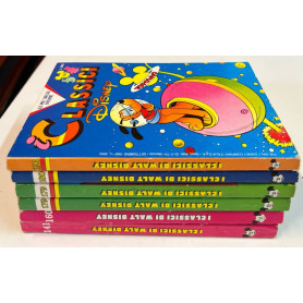 Lotto 6 fumetti I Classici di Walt Disney (n° 141-160-179 in doppia copia-180-190).