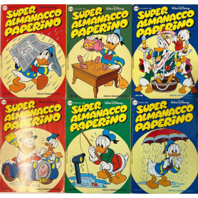 Lotto 6 fumetti Super Almanacco Paperino (n° 27-28-30-31-32-33).