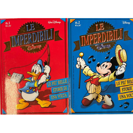 Lotto 2 volumi Le Imperdibili Disney (n° 1 e 2).