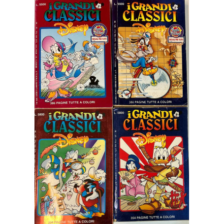 Lotto 4 volumi I Grandi Classici Disney (n°101-102-109-114).