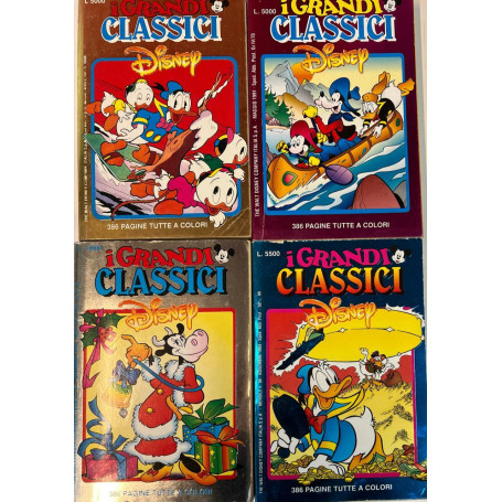 Lotto 4 volumi I Grandi Classici Disney (n° 53-54-61-96).