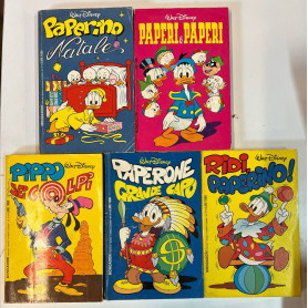 Lotto 5 volumi I Classici di Walt Disney (n° 61-63-64-66-68).
