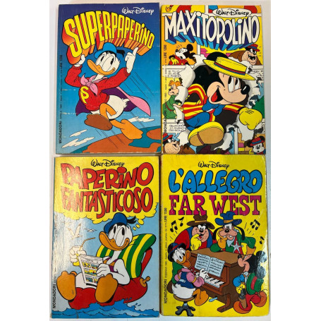 Lotto 4 volumi I Classici di Walt Disney (n° 76-77-92-98).