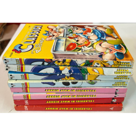 Lotto 8 volumi I Classici di Walt Disney (n° 134-144-198-217-218-222-223-225).