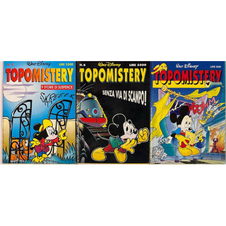 Lotto 3 volumi Topomistery (n° 2-6-13).