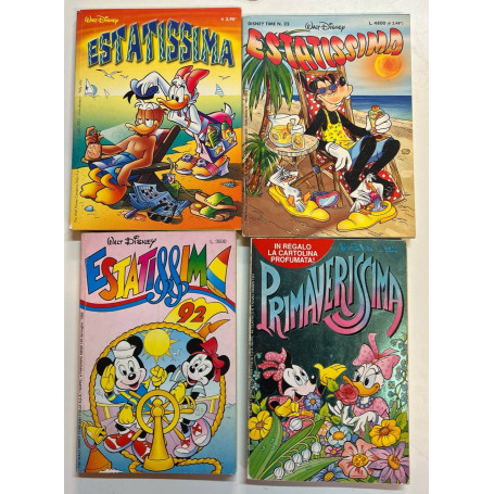 Lotto 4 volumi Estatissima (n°22-31 e Estatissima '92) e Primaverissima '91.