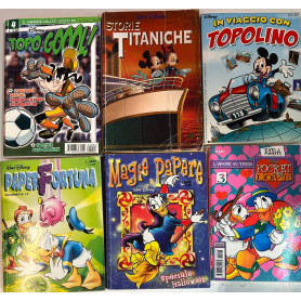 Lotto 6 fumetti Walt Disney (titoli in descrizione).