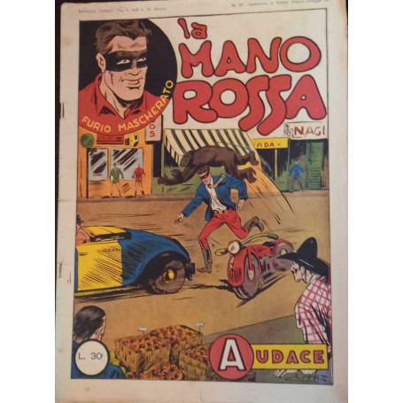 Albo Audace - Furio mascherato originale n. 75. La mano rossa.