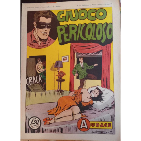 Albo Audace - Furio mascherato originale n. 90. Giuoco pericoloso.