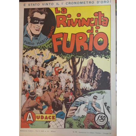 Albo Audace - Furio mascherato originale n. 95. La rivincita di Furio.