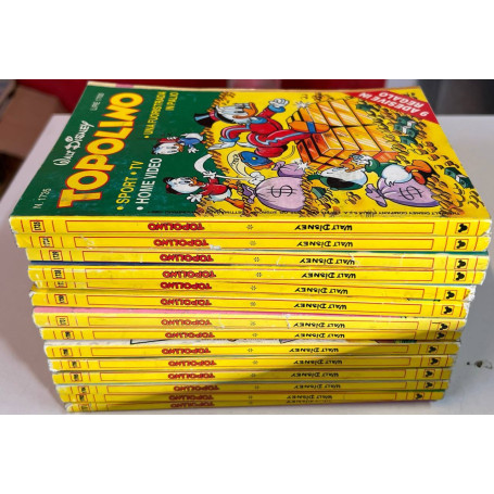 Lotto 14 fumetti Topolino (numeri compresi tra 1700 e 1740 in descrizione).