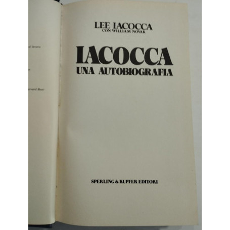 Iacocca. Un'autobiografia.