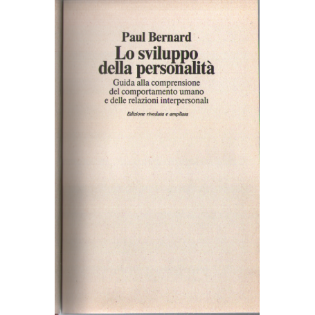 Lo sviluppo della personalità.