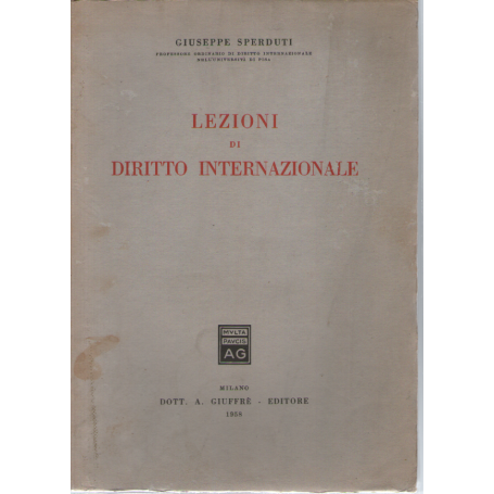 Lezioni di Diritto Internazionale.