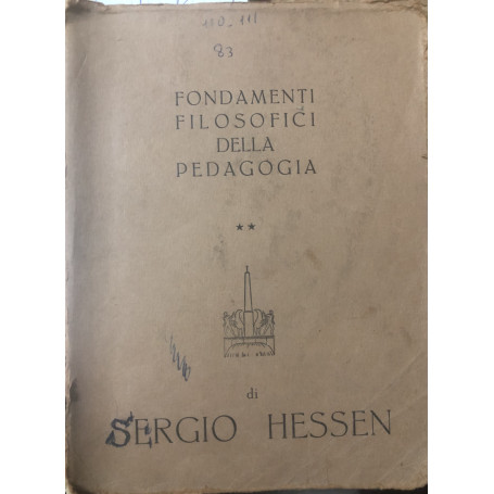Fondamenti filosofici della pedagogia. Vol.II
