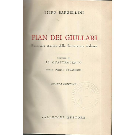 Pian dei giullari. Volume III. Il quattrocento