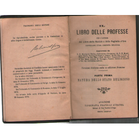 Il libro delle professe. Parte prima: natura dello stato religioso.