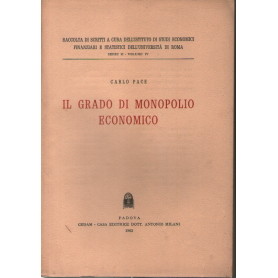 Il grado di monopolio economico.