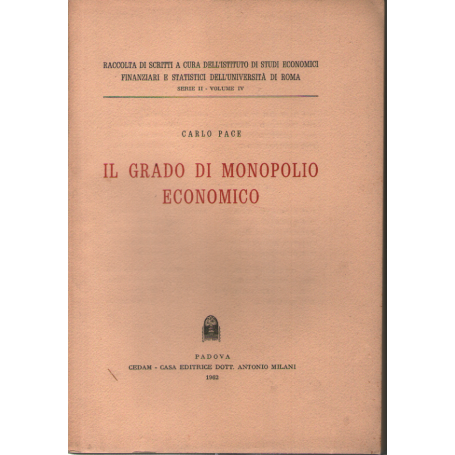 Il grado di monopolio economico.