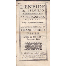 L'Eneide di Virgilio Tradotta in Ottava Rima