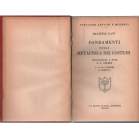 Fondamenti della metafisica dei costumi.