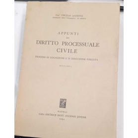 Appunti di diritto processuale civile. Processi di cognizione e di esecuzione forzata