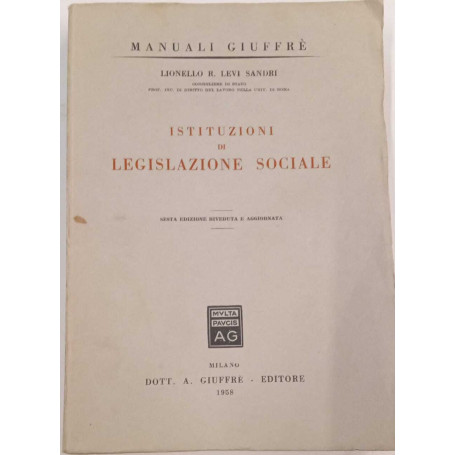 Istituzioni di legislazione sociale