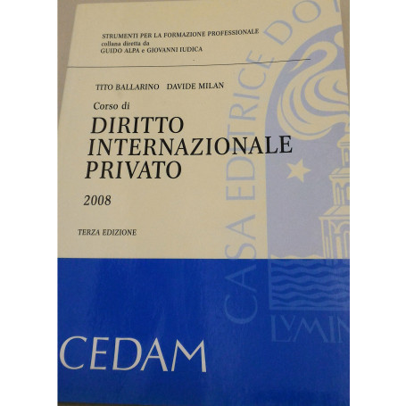 Corso di diritto internazionale privato