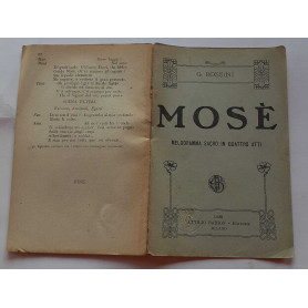 Mosè. Melodramma sacro in quattro atti